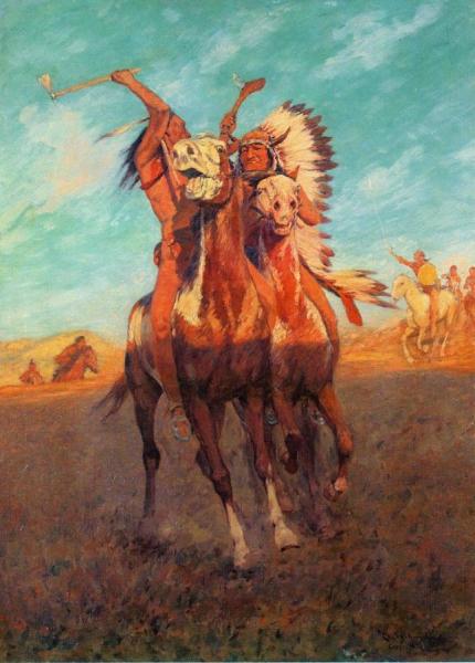 Charles Schreyvogel Fight To The Finish