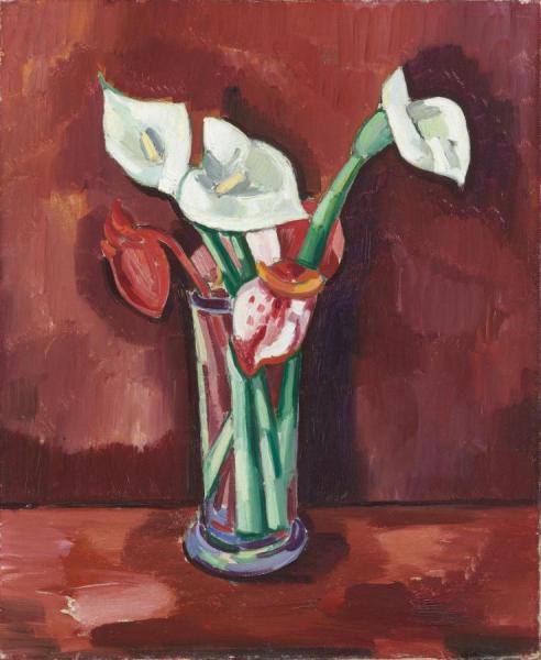 Calla Lilies In A Vase by Charles Sheeler