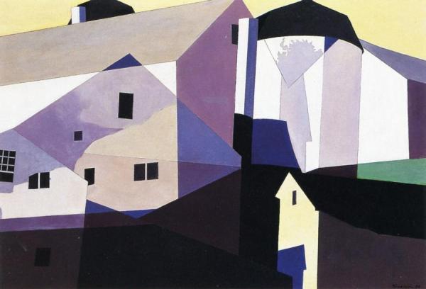 Composition Around Yellow by Charles Sheeler
