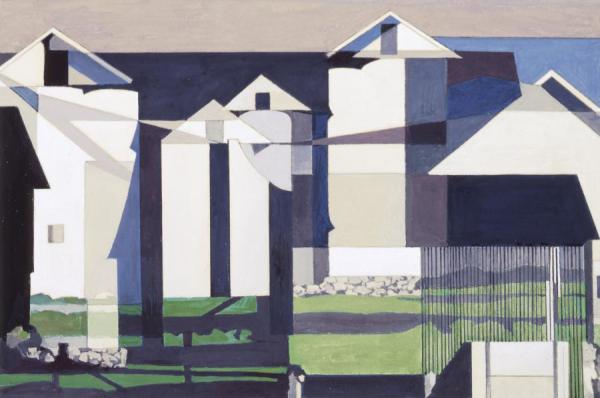 On A Connecticut Theme #2 (bucolic Landscape #2), 1958 by Charles Sheeler Oil Painting Reproductions
