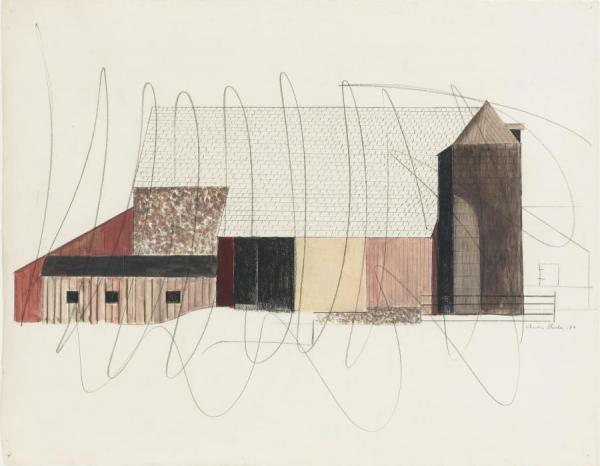 Study For Bucks County Barn by Charles Sheeler
