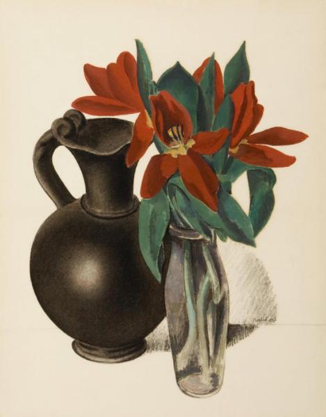 Tulips Suspended Forms by Charles Sheeler