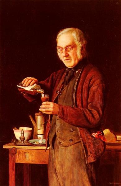 A Good Tonic by Charles Spencelayh