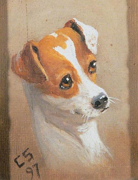 Dog's Head by Charles Spencelayh