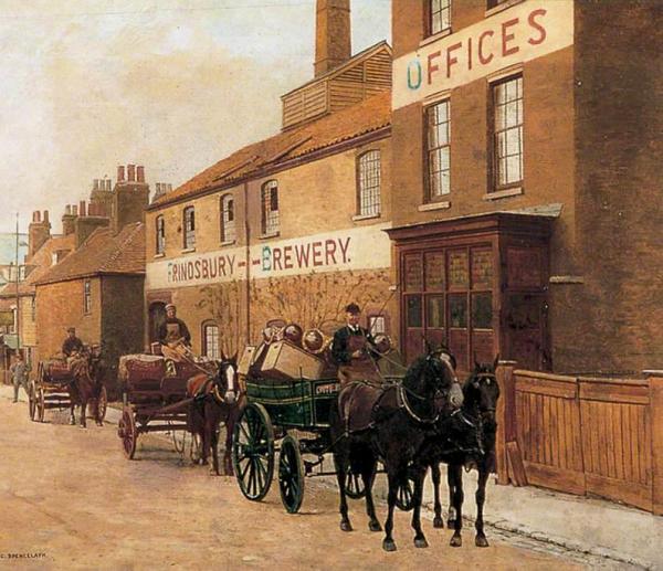 Frindsbury Steam Brewery by Charles Spencelayh