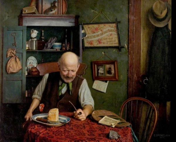 His Daily Ration by Charles Spencelayh