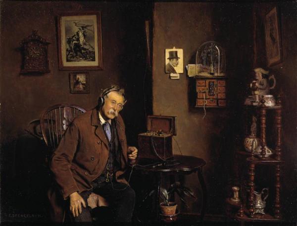 Listening In by Charles Spencelayh