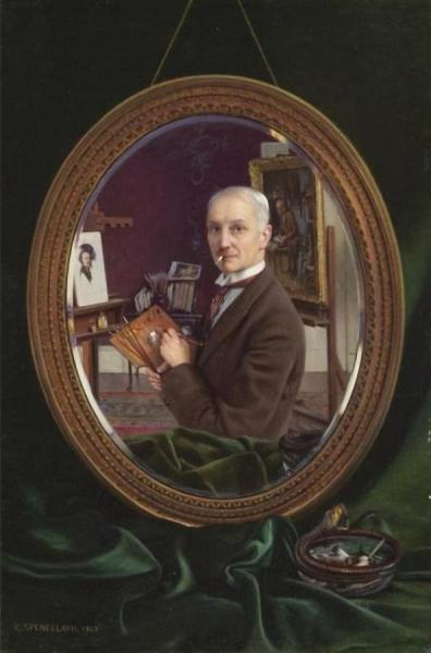 My Reflection by Charles Spencelayh