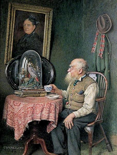 Polly Not Forgotten by Charles Spencelayh Oil Painting Reproductions