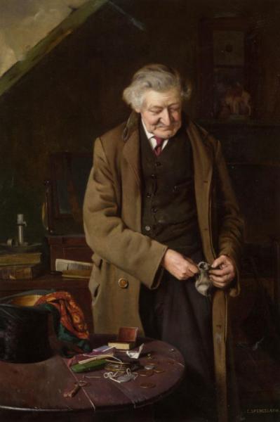 The Cause Of All The Trouble by Charles Spencelayh