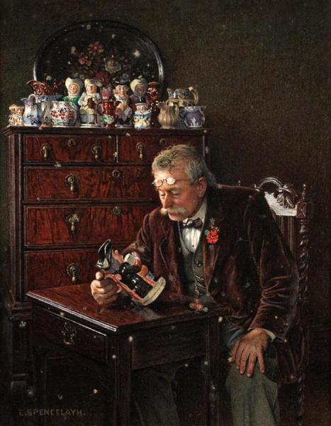 The Latest Addition by Charles Spencelayh