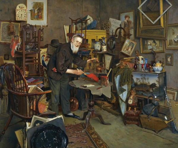 The Old Dealer by Charles Spencelayh