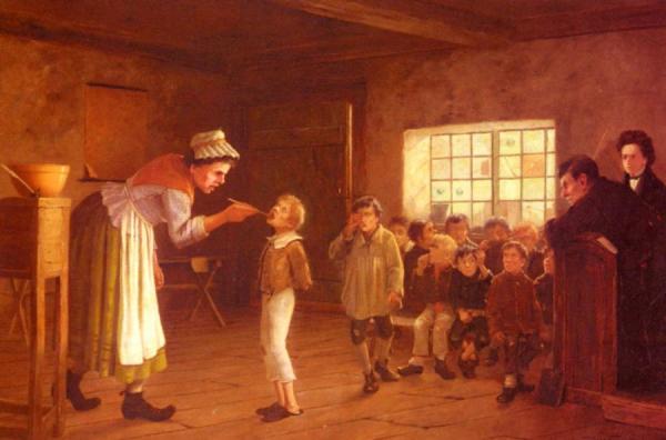 The Punishment by Charles Spencelayh