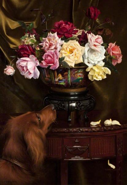 The Scent by Charles Spencelayh