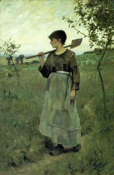 Home From The Fields by Charles Sprague Pearce