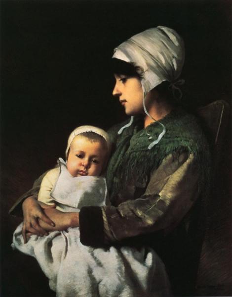 Mother And Child by Charles Sprague Pearce