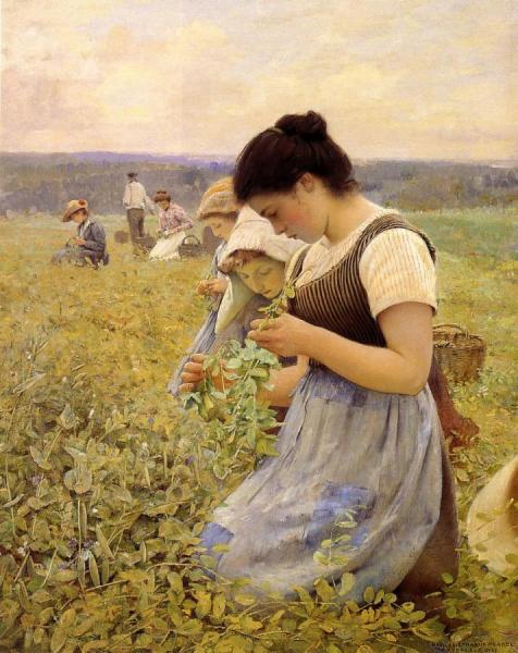 Women In The Fields by Charles Sprague Pearce Oil Painting Reproductions