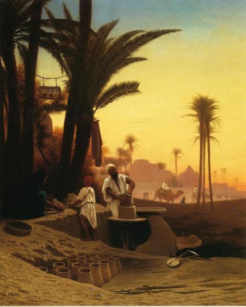 The Egyptian Potter by Charles Théodore Frère Oil Painting Reproductions