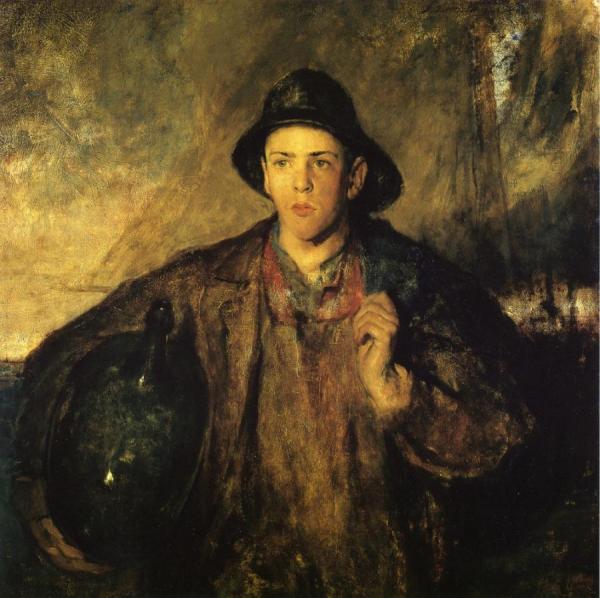 His First Voyage by Charles W. Hawthorne