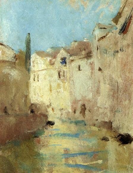 On The Canal by Charles W. Hawthorne