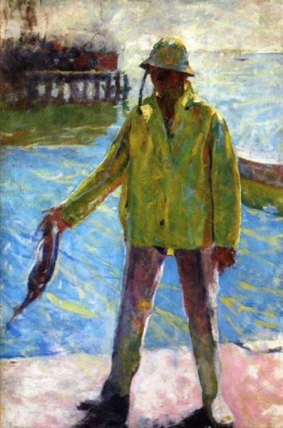 Portrait Of Henry Hensche by Charles W. Hawthorne Oil Painting Reproductions