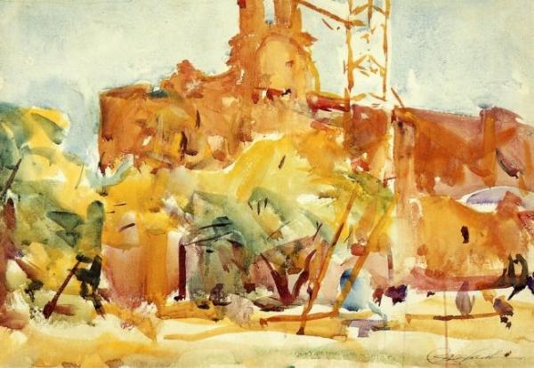 Segovia by Charles W. Hawthorne