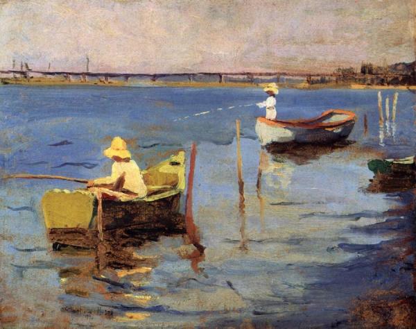 The Bridge At Provincetown by Charles W. Hawthorne