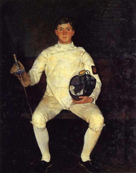 Charles W. Hawthorne The Fencer