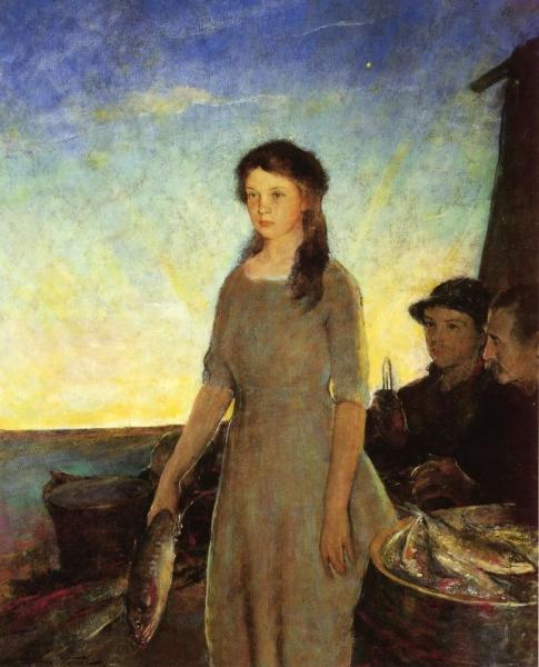 The Fisherman's Daughter by Charles W. Hawthorne