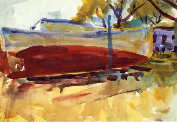 The Weir Boat by Charles W. Hawthorne