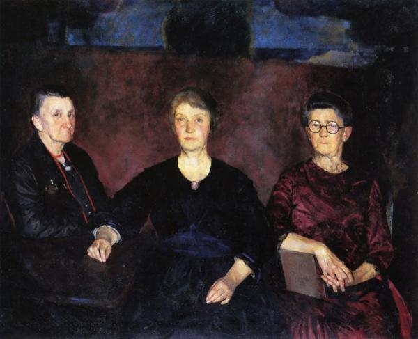 Three Women Of Provincetown by Charles W. Hawthorne