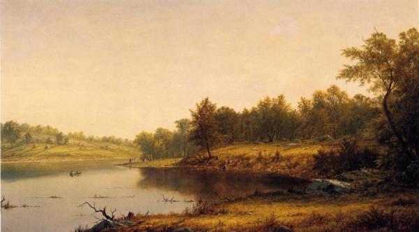 Boating On The Wissahickon by Charles W. Knapp