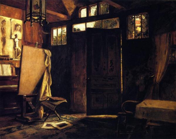 Interior Of Ward's Studio by Charles Ward