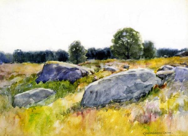 Charles Warren Eaton Rocks In A Field