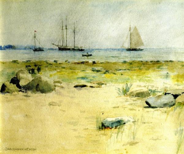 Rocks On The Shore by Charles Warren Eaton