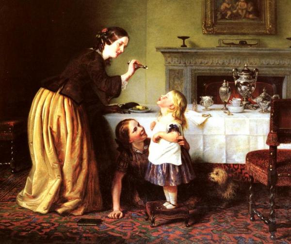 Breakfast Time - Morning Games by Charles West Cope