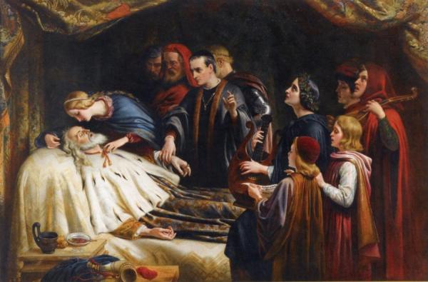 The Awakening Of King Lear By The Kiss Of Cordelia by Charles West Cope