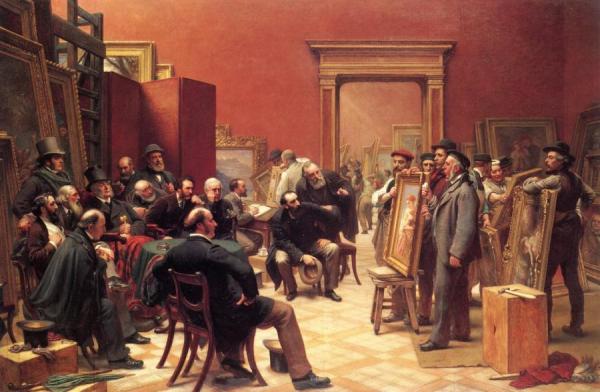 The Council Of The Royal Academy Selecting Pictures For The Exhibition by Charles West Cope