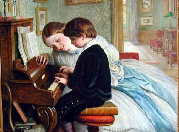 The Music Lesson by Charles West Cope