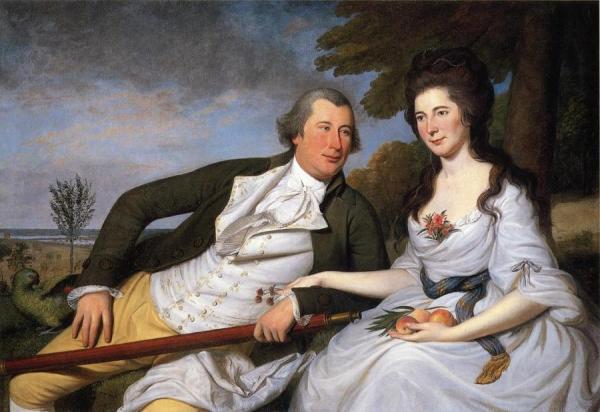 Benjamin And Eleanor Ridgley Laming by Charles Willson Peale
