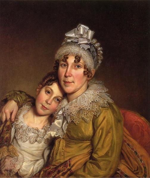 Mother Caressing Her Convalescant Daughter by Charles Willson Peale Oil Painting Reproductions