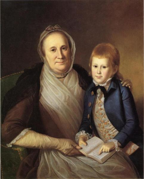 Mrs. James Smith And Grandson by Charles Willson Peale Oil Painting Reproductions