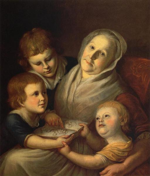 Charles Willson Peale The Artist's Mother, Mrs. Charles Peale, And Her Grandchildren