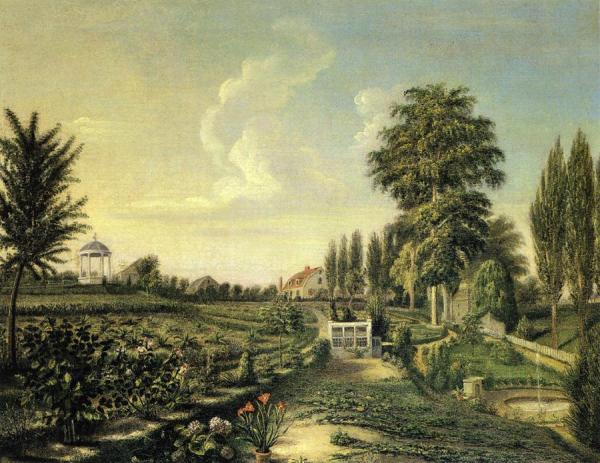 View Of The Garden At Belfield by Charles Willson Peale