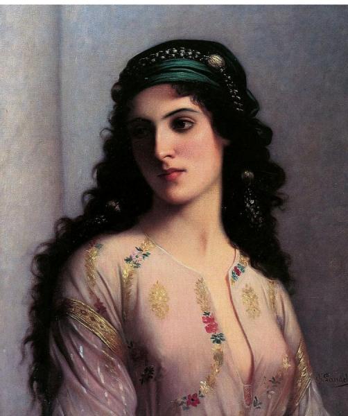 A Jewish Girl Of Tangiers by Charles Zacherie Landelle Oil Painting Reproductions