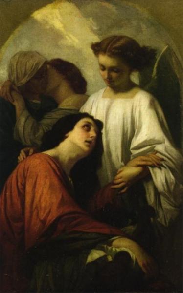 In Mourning by Charles Zacherie Landelle