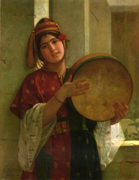 A Young Turkish Woman by Christen Brun