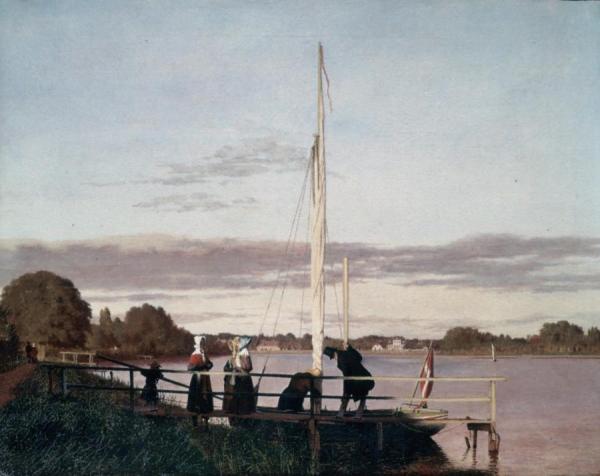 View Of Osterbro From Dosseringen by Christen Kobke