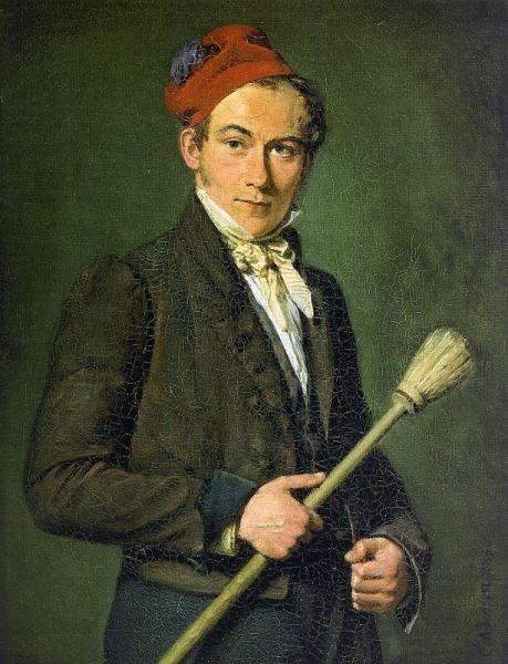 The Scene Painter Troels Lund by Christian Albrecht Jensen