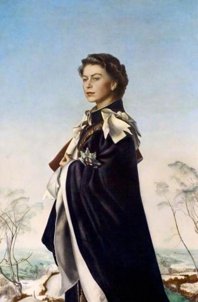 Annigoni Queen Elizabeth Ii by Christian Furr